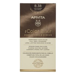 Apivita My Color Elixir Kit Βαφή Μαλλιών No 8.38 Ξανθό Ανοιχτό Μελί Περλέ